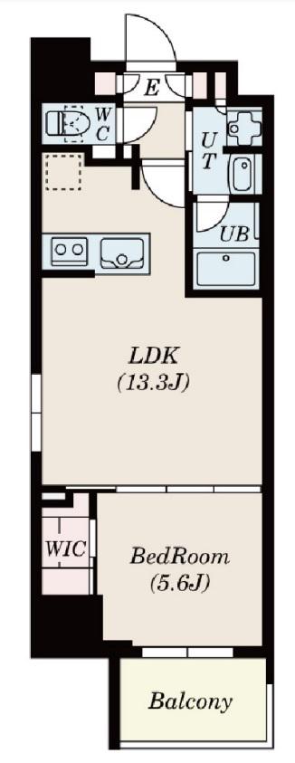 DIMUS北浜(1LDK/9階)の間取り写真