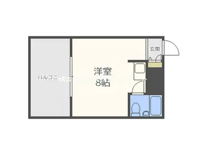 インペリアル住吉大社(1K/5階)の間取り写真