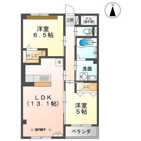 LEGGENDA(2LDK/2階)の間取り写真