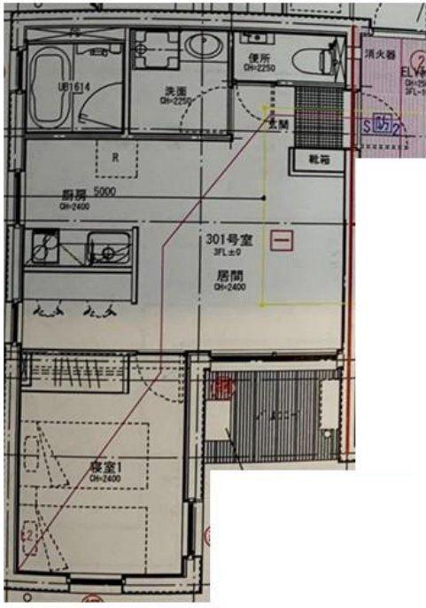 アモーレ学芸大学(1LDK/3階)の間取り写真