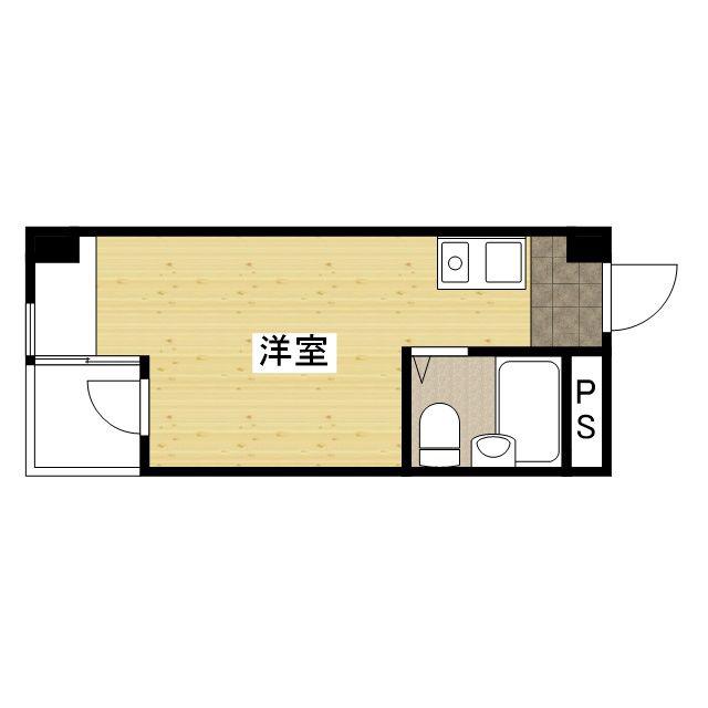 アルティメイトBUILDG.今町(ワンルーム/8階)の間取り写真