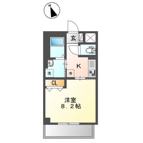 アルメ本蓮沼(1K/3階)の間取り写真
