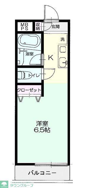 メゾン吹上(ワンルーム/2階)の間取り写真