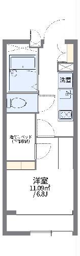 レオパレスオトーヌ(1K/2階)の間取り写真