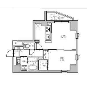 S-RESIDENCE浅草FIORE(1LDK/8階)の間取り写真
