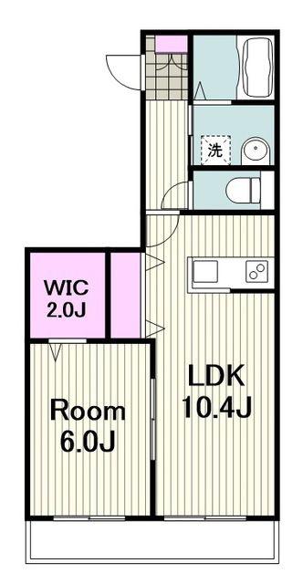 アルモ大倉山(1LDK/1階)の間取り写真