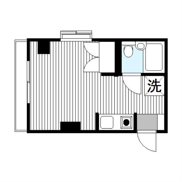 ライオンズマンション上溝第2(ワンルーム/1階)の間取り写真
