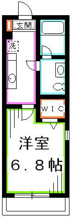 クレドメゾン吉祥寺(1K/1階)の間取り写真