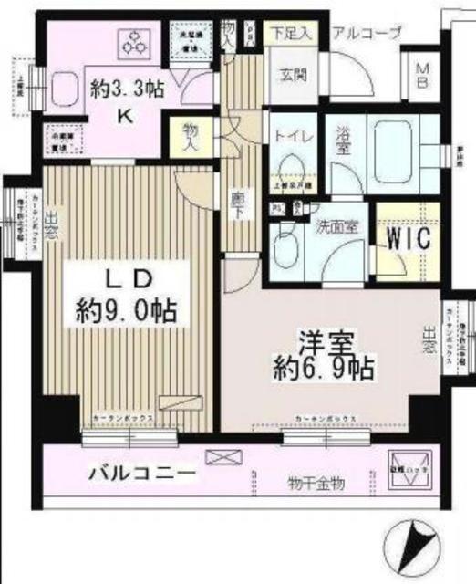 パーク・ネスタ落合(1LDK/4階)の間取り写真