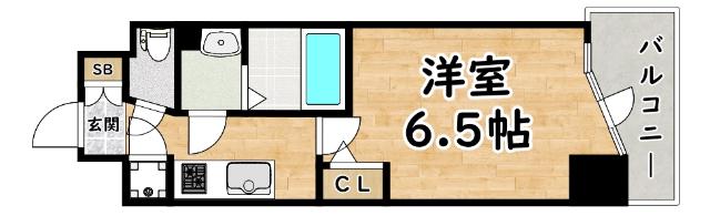 ファステート大阪グリーン(1K/5階)の間取り写真