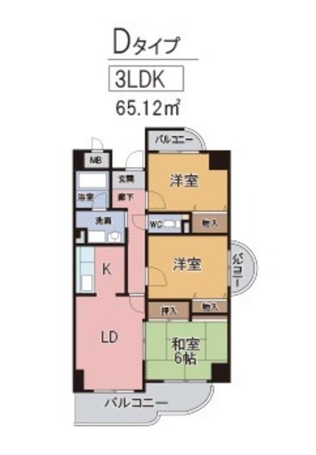 ロサノ・S・北豊中(2SLDK/7階)の間取り写真