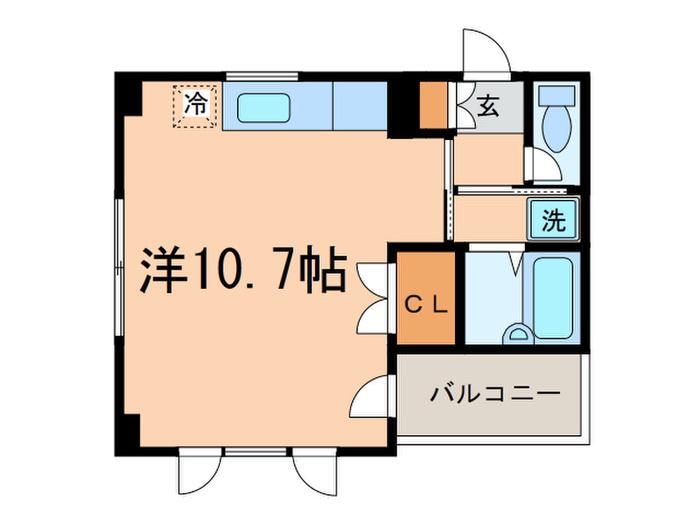 レジオンドヌール溝ノ口(ワンルーム/2階)の間取り写真