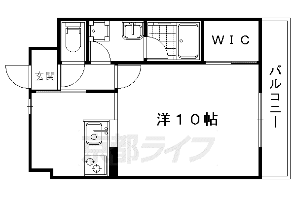 レスポワール常盤(1K/2階)の間取り写真