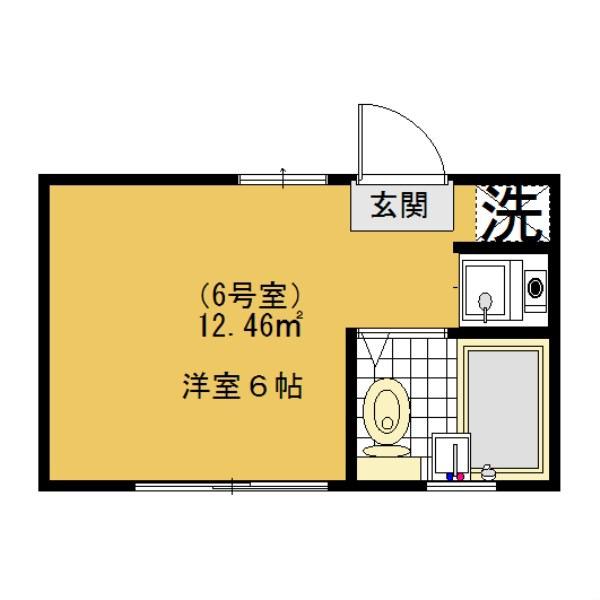 シティ新所沢(1K/2階)の間取り写真