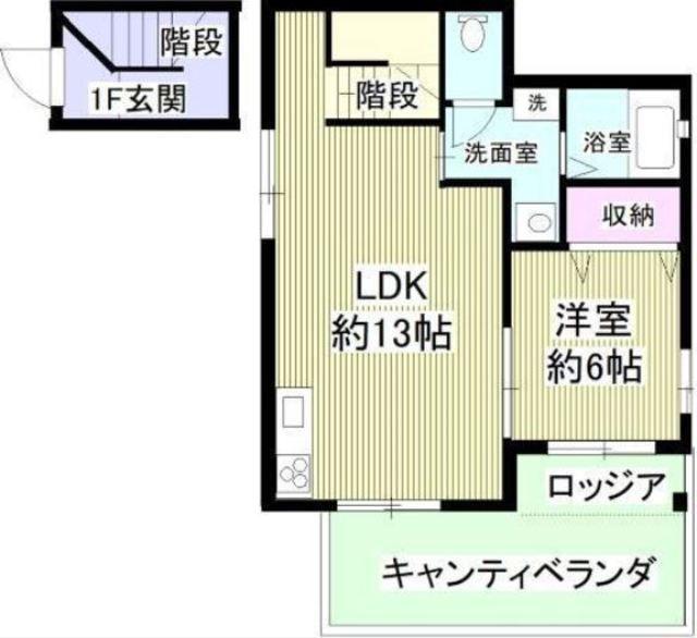 OURSTYLEAPARTMENT(1LDK/2階)の間取り写真