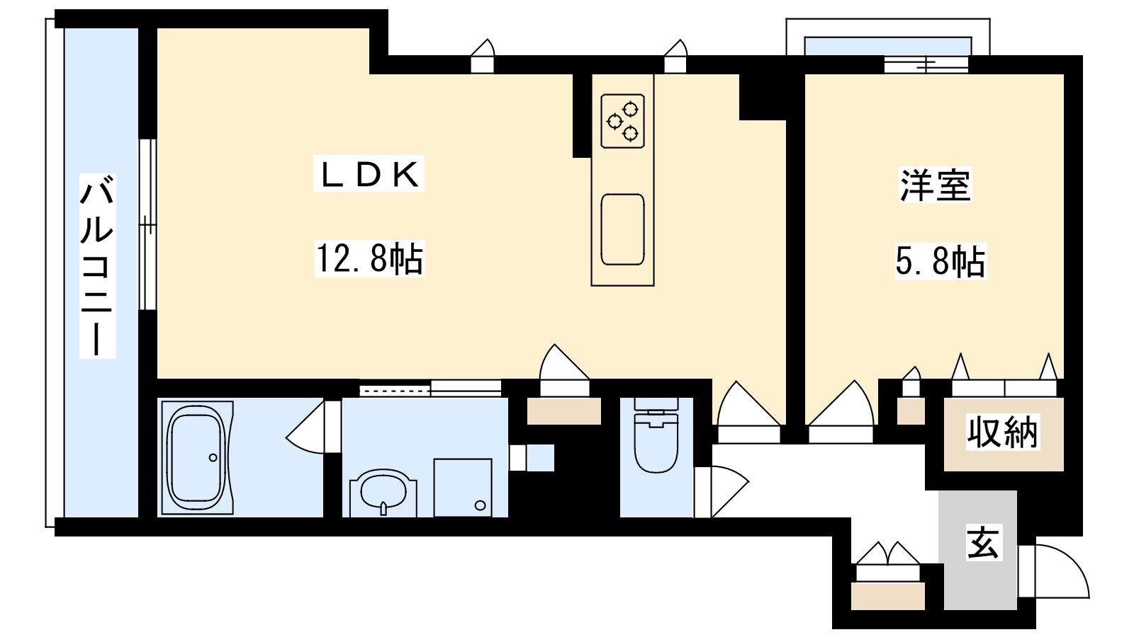 SHA MAISON LOTUS(1LDK/4階)の間取り写真