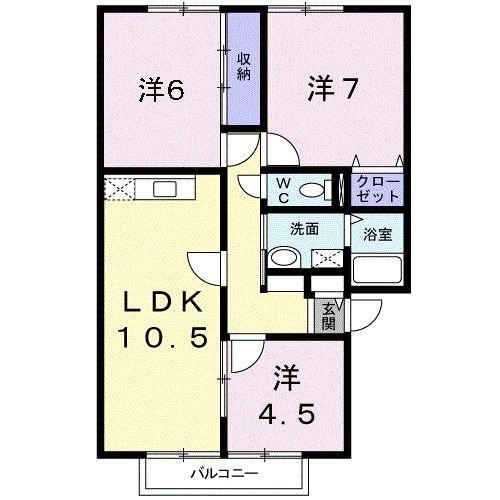 SIフィールド(3LDK/2階)の間取り写真