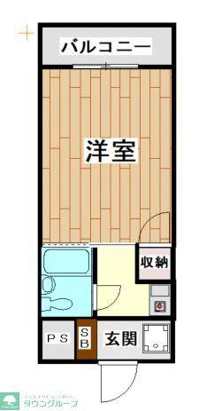 ダイヤコーポ桂川(1K/3階)の間取り写真