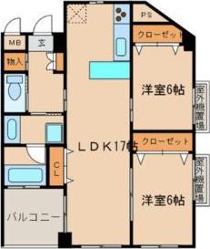 パークヒルズ桜台(2LDK/2階)の間取り写真
