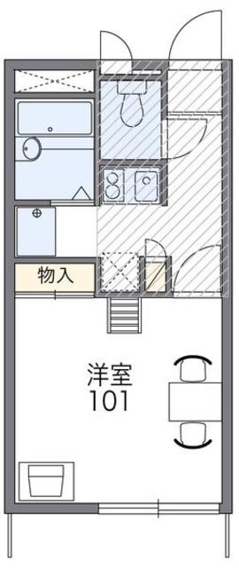 レオパレスエスポワール(1K/2階)の間取り写真