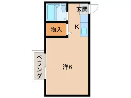 メゾン美園(1K/1階)の間取り写真