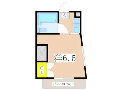 S・A荒田(1K/4階)の間取り写真