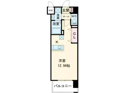 LEGENDTAKAMI(ワンルーム/3階)の間取り写真