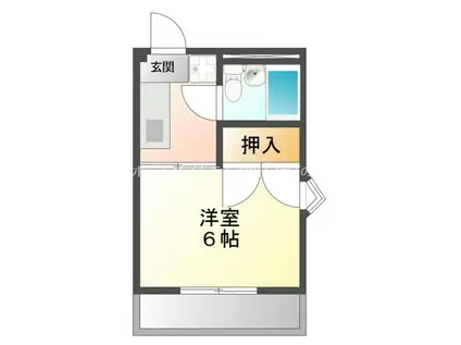 ハイシティ小池(1K/3階)の間取り写真