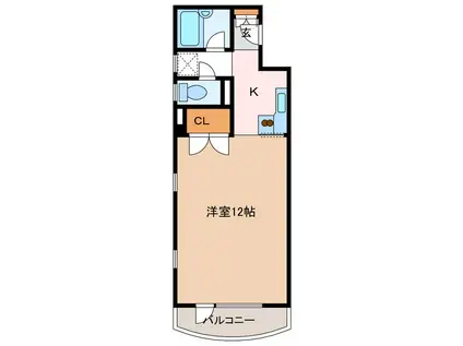 YMマンション(ワンルーム/5階)の間取り写真