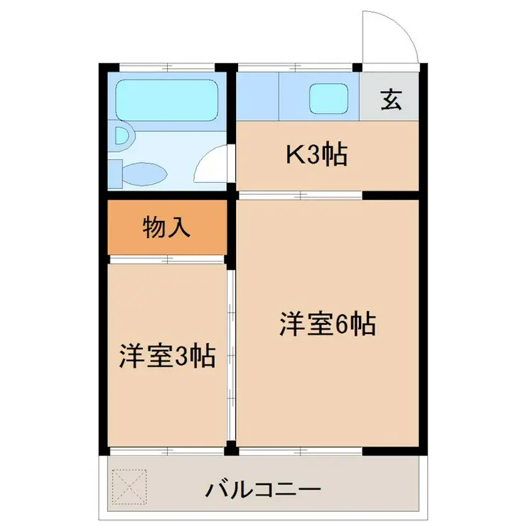 コーポキヨカワ 2階階 間取り