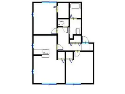 サンビレッジ瑞景(2LDK/2階)の間取り写真