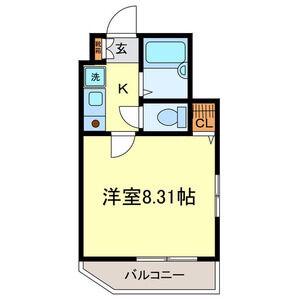 スターブル今池(1K/4階)の間取り写真