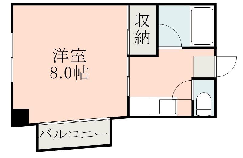 プティシャレ-(1K/2階)の間取り写真
