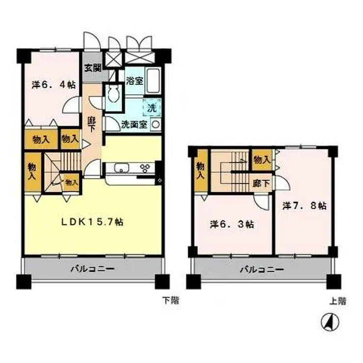 グラース 6階階 間取り