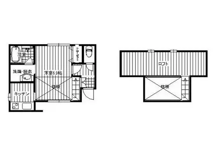 ＪＲ播但線 京口駅 徒歩8分 1階建 築14年(1K/1階)の間取り写真