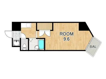 エスペランス(1K/7階)の間取り写真