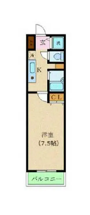 カスタリア新宿 3階階 間取り