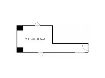 BIJOUX OHORI BLD(ワンルーム/2階)の間取り写真