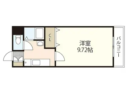 FサンビレッジIII(1K/3階)の間取り写真