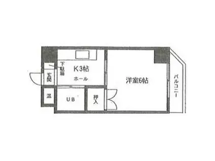 ラ・メゾン藤ヶ丘(1K/8階)の間取り写真