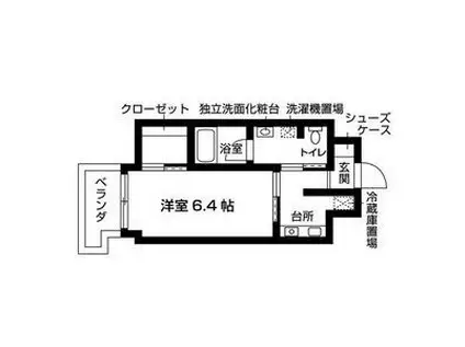 エスト日比野(1K/5階)の間取り写真