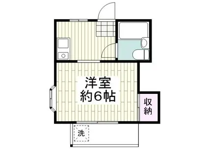 ハイム櫻(1K/2階)の間取り写真