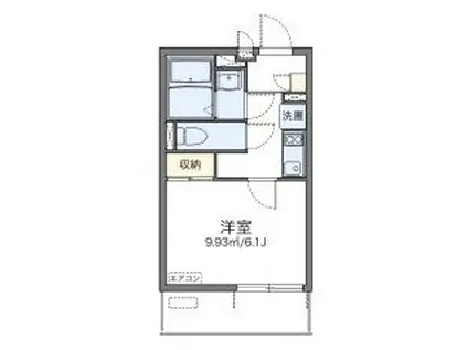 レオネクストグランステラ(1K/3階)の間取り写真