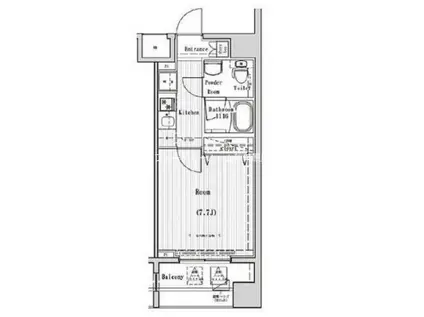 レオーネ南千住(1K/5階)の間取り写真