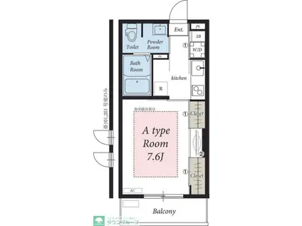 リブリ・アルピコルド(1K/2階)の間取り写真