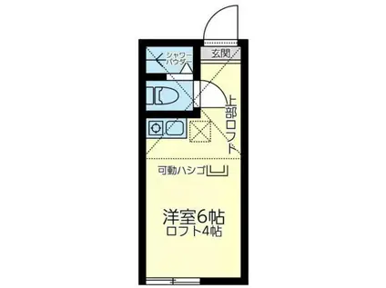 ユナイト保土ヶ谷オアシスドリーム(ワンルーム/2階)の間取り写真