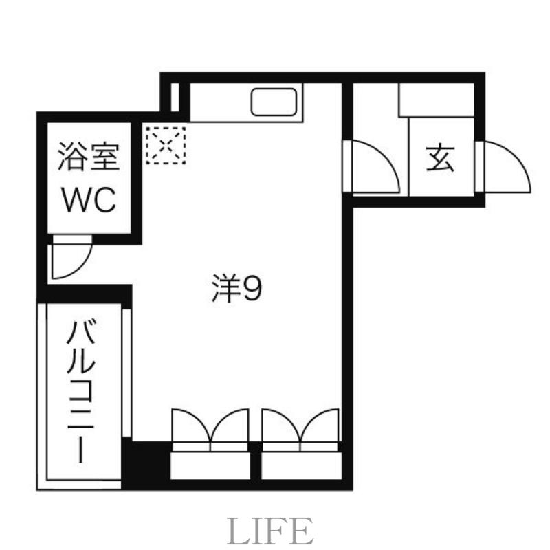 小野ビル(ワンルーム/3階)の間取り写真