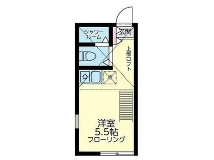 ユナイト藤棚バロンドールの杜(ワンルーム/1階)の間取り写真
