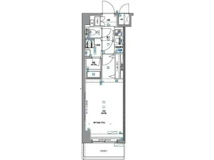 パティーナ武蔵関(1K/1階)の間取り写真