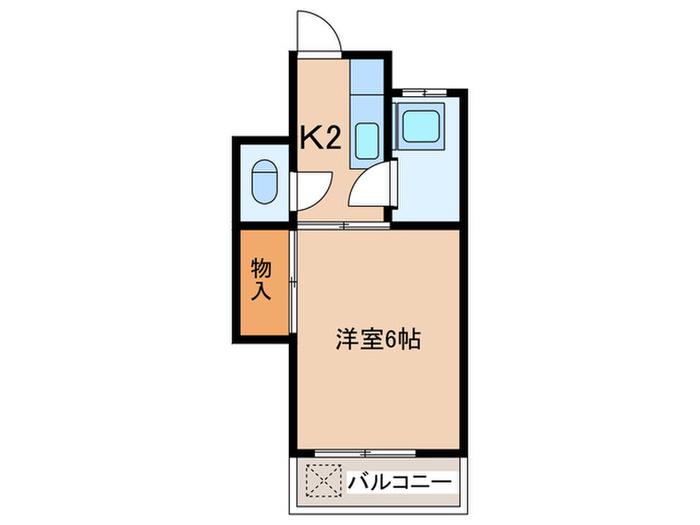 みつわマンション(1K/3階)の間取り写真